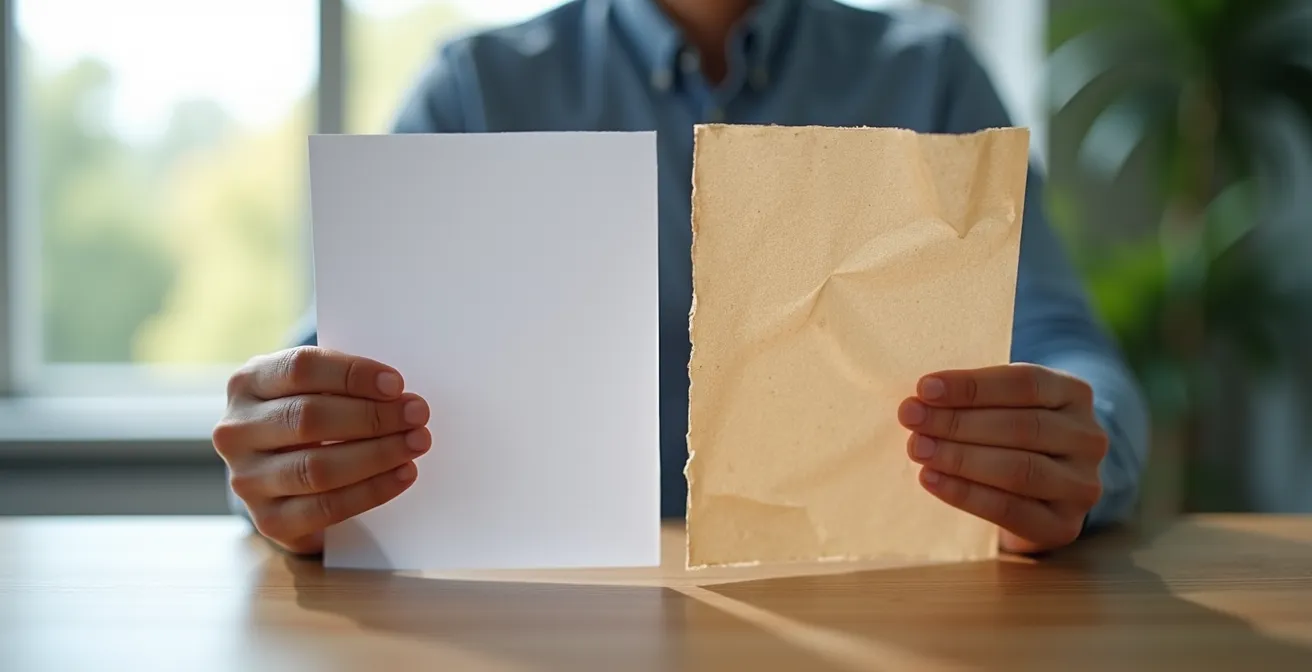 Main tenant deux documents côte à côte pour comparaison